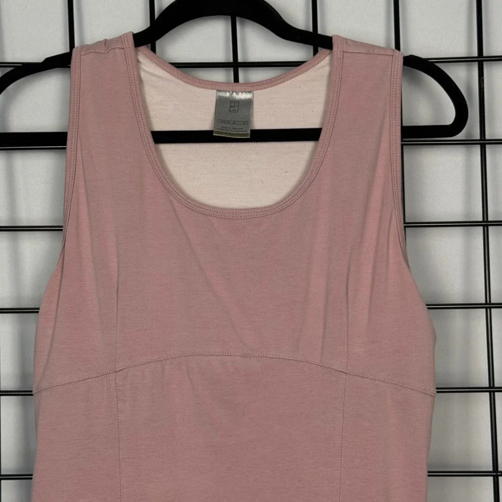 Nike Tennis Dress Womens L Mauve Pink Dri-FIT Racerback Sleeveless Activewear